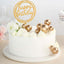 12 Pcs Cake Topper Picks Faux Pearl Ball Design Gold - Foam Balloon DIY Cupcake Decor Supplies Assorted Sizes