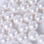120-Pack Faux Craft Pearl Beads White - Glossy Beads with Holes for Vase Filler Jewelry Making Bridal Accessories & Event Decor 20mm