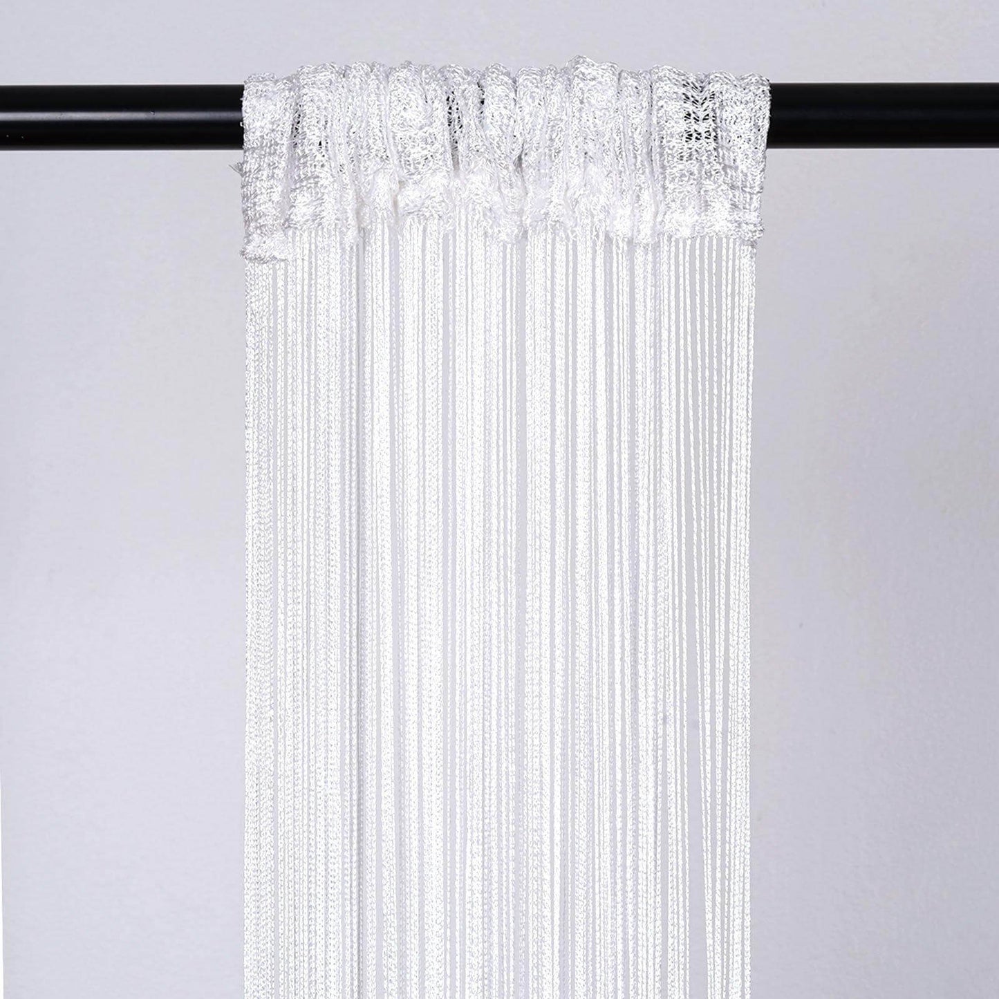 12ft Long White Silk String Tassels Backdrop Party Curtains