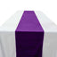 Premium Velvet 12"x108" Table Runner Purple - Sheen Finish Reusable Table Decor