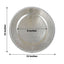 6-Pack Acrylic Round Charger Plates 13" in Silver with Beaded Rim, Dinner Charger Event Tabletop Decor