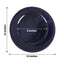 6-Pack Acrylic Round Charger Plates 13" in Navy Blue with Beaded Rim, Dinner Charger Event Tabletop Decor