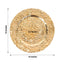 6-Pack Acrylic Round Charger Plates 13" in Metallic Gold with Rock Cut Design, Durable Plastic Dinner Charger Tableware