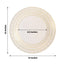 10-Pack Cardstock Paper Charger Plates in White with Gold Basketweave Pattern Rim - 650GSM Cardboard Placemats for Weddings & Banquets 13"