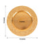 6-Pack Acrylic Round Charger Plates 13" in Metallic Gold with Hammered Rim, Plastic Decorative Dinner Party Charger Tableware