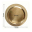 6-Pack Acrylic Round Charger Plates 13" in Gold with Wheat Pattern Rim, Stylish Dinner Party Charger Tableware