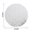 10-Pack Table Placemats Sequin Design Metallic Silver Round - Mesh Disposable Dust-Free Dining Mats 13"