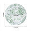 6 Pack Round Floral Acrylic Charger Plates in French Toile Pattern, 13" White Sage Green Dinner Charger Event Tabletop Decor