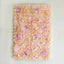 13 Sq ft. Pink Champagne UV Protected Assorted Flower Wall Mat Backdrop - 4 Artificial Panels