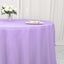Polyester 132" Round Tablecloth Lavender Lilac - Seamless Chic Table Cover