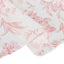 Polyester 132" Round Tablecloth White - Pink French Toile Pattern for Chic Weddings