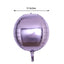 2 Pack 14" 4D Lavender Lilac Sphere Mylar Foil Helium or Air Balloons