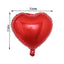 2 Pack 15" 4D Metallic Red Heart Mylar Foil Helium or Air Balloons
