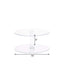 2-Tier Acrylic Round Cake Stand Set Clear - Chic Versatile Cupcake Holder Dessert Display Pedestal for Wedding Buffet & Catering Displays 16"