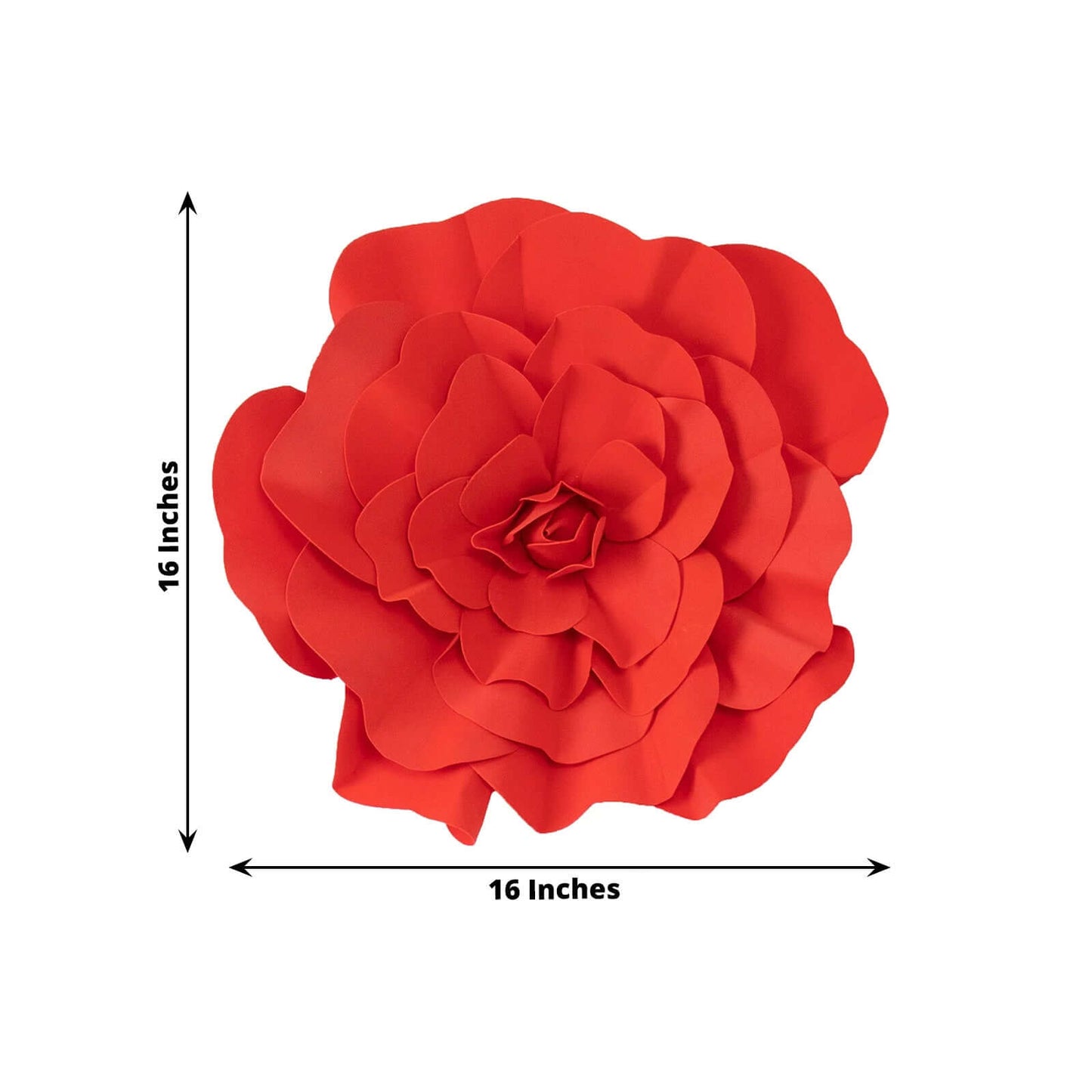 4 Pack 16" Large Red Real Touch Artificial Foam DIY Craft Roses
