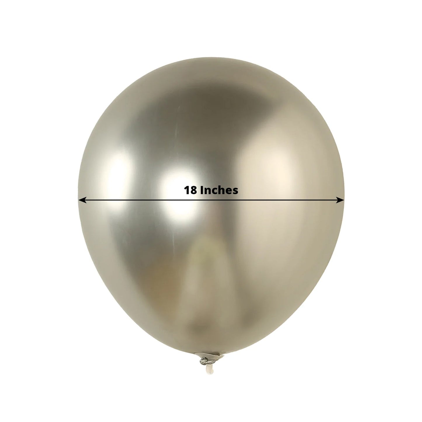 10 Pack Silver Biodegradable Balloons, 18" Thickened Extra Strong Eco-friendly Latex Helium Party Balloons