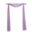 18ft Violet Amethyst Sheer Organza Wedding Arch Drapery Fabric, Window Scarf Valance