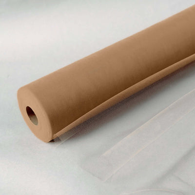 18"x100 Yards Natural Tulle Fabric Bolt, Sheer Fabric Spool Roll For Crafts
