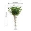 2 Bushes 19" Light Green Artificial Eucalyptus Branch Bouquet Plants