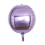 2 Pack 14" 4D Lavender Lilac Sphere Mylar Foil Helium or Air Balloons