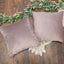 2 Pack 18" Mauve Soft Velvet Square Throw Pillow Cover