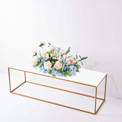 2-Pack Acrylic Plexiglass Sheets Rectangular Side Plates White - Protective Film Coating 40"x12"