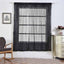 2 Pack Black Sequin Curtains With Rod Pocket Window Treatment Panels - 52"x84â€