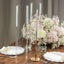 2-Pack Clear Glass Candelabra Shades Open End Hurricane Design - Stylish Table Centerpiece 18"