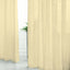 2 Pack Handmade Ivory Faux Linen Curtains 52"x96", Curtain Panels With Chrome Grommets