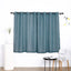 2 Pack Handmade Light Blue Faux Linen Curtains 52"x64", Curtain Panels With Chrome Grommets