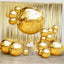 2-Pack Metallic Gold Sphere Balloons, 43" Orbz Mylar Balloons Helium or Air-Filled Party Supplies