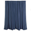 2 Pack Navy Blue Polyester Event Curtain Drapes, 10ftx8ft Backdrop Event Panels With Rod Pockets 130 GSM