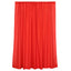 2 Pack Red Polyester Event Curtain Drapes, 10ftx8ft Backdrop Event Panels With Rod Pockets 130 GSM