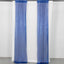 2 Pack Royal Blue Sequin Event Curtain Drapes with Rod Pockets, Seamless Backdrop Event Panels - 8ftx2ft