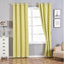 2 Pack White Yellow Lattice Room Darkening Blackout Curtain Panels With Grommet, Trellis Insulated Curtains 52"x96" - Clearance SALE