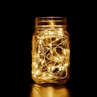20 LED Micro Fairy String Lights Starry Bright Design Warm White - Battery Operated Party Accent 90"