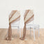 20-Pack Sheer Chair Drape Decor in Taupe and Beige â€“ 9ft Shimmer Sash, Wrinkle-Free