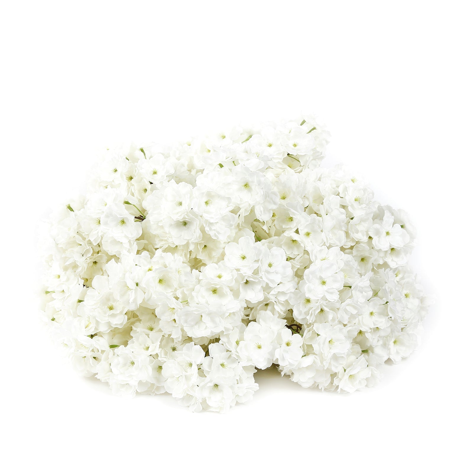 20’’ Pre-Arranged Artificial Cherry Blossom Centerpiece White Silk Flower Ball Arrangement for Wedding & Event Tables