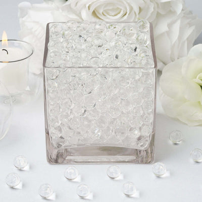 200-250 Pcs Water Gel Beads Vase Filler Clear - Small Nontoxic Jelly Balls for Floating Candles & Floral Displays