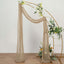 20ft Beige Gauze Cheesecloth Fabric Wedding Arch Drapery, Window Scarf Valance, Boho Decor Arbor Curtain Panel