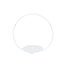 22’’ Metal Round Floral Hoop Cake Stand Whitewash - Dessert Display DIY Centerpiece Table Decoration with Beaded Wooden
