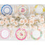 24-Pack Paper 9" Round Dinner Plates in Mixed Floral Print with Scalloped Edge - Disposable Party Plates for Baby Showers & Vintage Themes