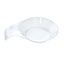 24-Pack Dessert Plates Round Design with Handle Clear - Plastic Disposable Dipping Bowls 3"