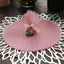25 Pack 9" Dusty Rose Sheer Nylon Tulle Circles Favor Wrap Craft Fabric, DIY Candy Favor Wraps