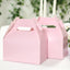 25 Pack Candy Gift Tote Gable Boxes, Blush Party Favor Treat Boxes - 6"x3.5"x7"