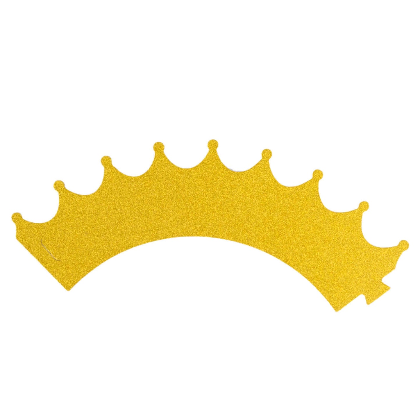 25-Pack Paper Cupcake Wrappers Glitter Crown Design Gold - Dust Free Muffin Paper Cup Liners - Decorations