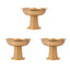 3 Pack Gold Roman Footed Compote Vases 10’’x7’’ Plastic Pedestal Flower Bowls for Table Centerpieces & Floral Displays
