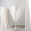 3 Stems Artificial Pampas Grass Decor White - Soft Realistic Faux Ornamental Grass Branches for Rustic Boho Chic Backdrops Floral Styling & Vase Displays 44"