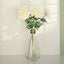 3 Stems Ivory 27" Artificial Silk Chrysanthemum Bouquet Flowers, Large Faux Mum Branches