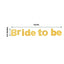 3.5ft Gold Glittered Bride To Be Paper Hanging Bridal Shower Garland Banner, Bachelorette Party Banner
